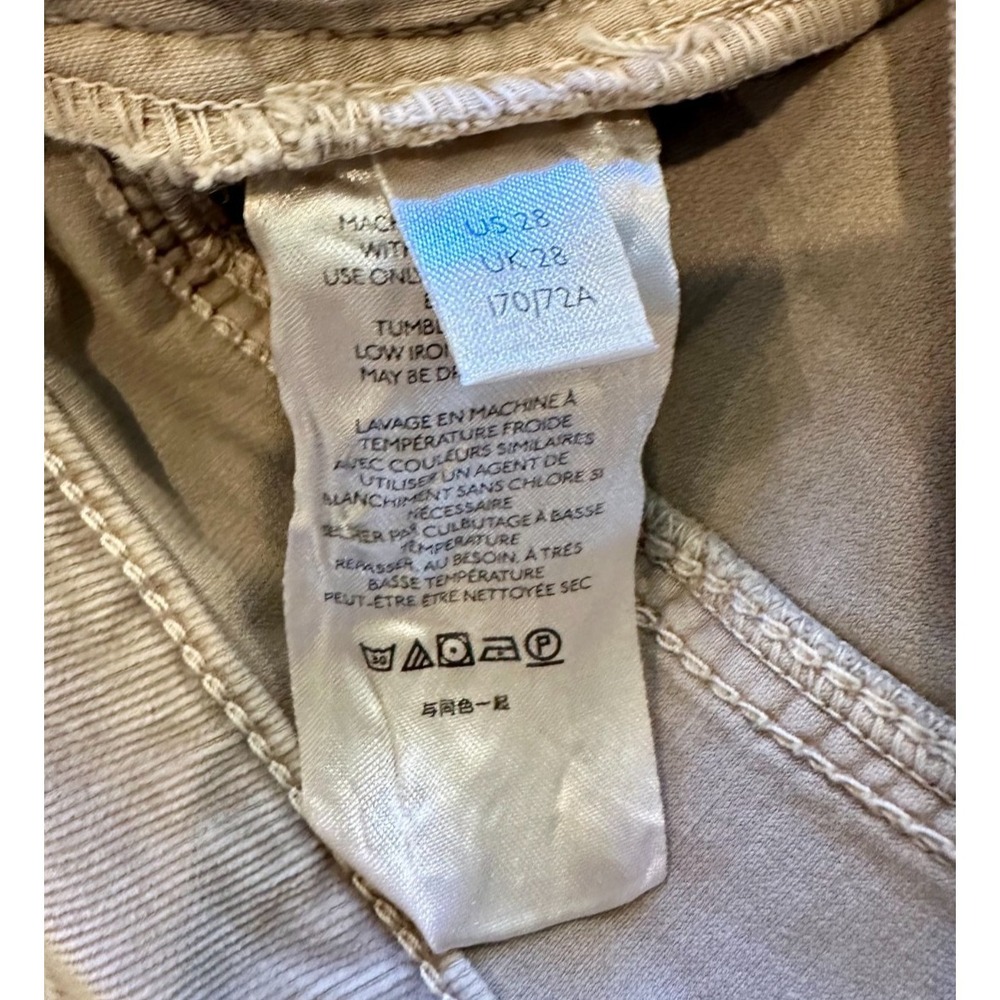 Free‎ People Good Luck Mid-Rise Corduroy Cord Jean Slouchy Tan Size 28 $198 - Picture 4 of 6